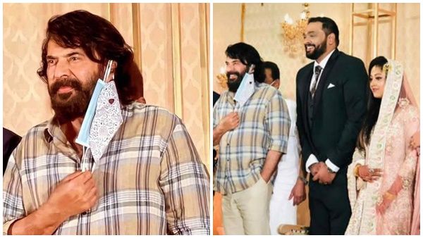 മമ്മൂക്കയെ കൊണ്ട് തോറ്റു, മാസ്ക്ക് ധരിച്ച് പുത്തൻ ഗെറ്റപ്പിൽ നടൻ, വിവാഹവേദിയിൽ തിളങ്ങി മെഗാസ്റ്റാർ