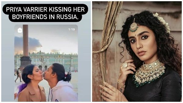 ബോയ് ഫ്രണ്ടിനെ ചുംബിക്കുന്ന പ്രിയ വാര്യർ, രസകരമായ ക്യാപ്ഷനോട് കൂടി വീഡിയോ പങ്കുവെച്ച് താരം