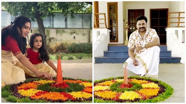 അനിയത്തിക്കൊപ്പം പൂക്കളമിട്ട് മീനാക്ഷി, മഹാലക്ഷ്മിക്കൊപ്പമുളള ചിത്രം വൈറല്‍, അല്‍പ്പം വൈകിപ്പോയെന്ന് താരപുത്രി
