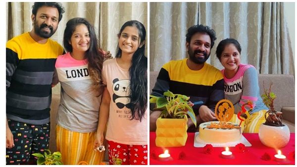 തനിക്ക് കിട്ടിയ ഭാഗ്യമാണ് നിങ്ങൾ ഇരുവരും, ഓൺസ്ക്രീൻ ഭർത്താവിന്റെ വിവാഹ വാര്‍ഷികം ആഘോഷമാക്കി അഞ്ജു