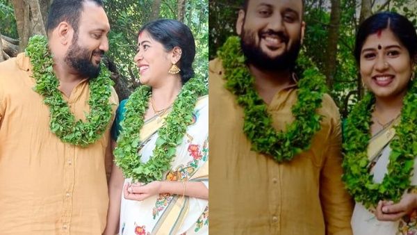 'തുളസി മാല കഴുത്തിലണിഞ്ഞ് ചിന്നുവിനെ ചേർത്ത് പിടിച്ച് അർ‌ജുൻ സോമശേഖർ'; വിവാഹ ചിത്രങ്ങൾ വൈറൽ