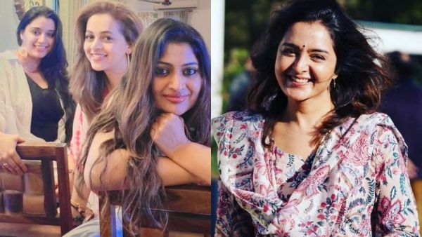 '​ഗീതുവിനും സംയുക്തക്കുമൊപ്പം ഭാവന'; മഞ്ജു എവിടെയെന്ന് തിരക്കി ആരാധകർ!