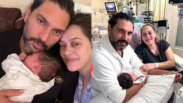 പൊന്നോമനയുടെ ചിത്രം ആദ്യമായി പങ്കുവെച്ച് യുവരാജ് സിങ്ങും ഹസേല്‍ കീച്ചും