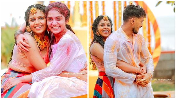 ബി​ഗ് ബോസ് താരം ആര്യയുടെ സഹോദരിയുടെ ഹൽദി പരിപാടി ആഘോഷമാക്കി താരങ്ങൾ