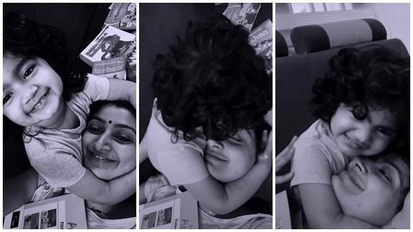 അമ്മക്കിളിയെ തലോടുന്ന കുഞ്ഞിക്കൈകൾ, മകളുമൊത്തുള്ള സുന്ദര നിമിഷങ്ങൾ പങ്കുവെച്ച് ദിവ്യ ഉണ്ണി