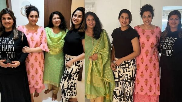 മീനയെ കാണാനെത്തി കൂട്ടുകാരികൾ; നിങ്ങളെ ഇങ്ങനെ ചിരിച്ച് കാണുന്നതാണ് സന്തോഷമെന്ന് ആരാധകർ