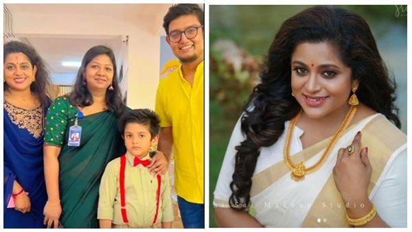 വിവാഹമോചന വാര്‍ത്തകള്‍ക്കിടയില്‍ ഭര്‍ത്താവിനും മകനുമൊപ്പം നടി വീണ നായര്‍; താരകുടുംബത്തിന്റെ പുതിയ ചിത്രം