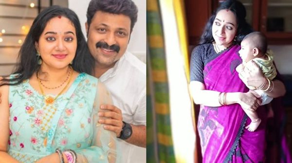 ഇടവേളകളിൽ കുഞ്ഞിനൊപ്പം, പ്രസവ ശേഷവും വർക്ക് മുടക്കാതെ ചന്ദ്ര ലക്ഷ്ണമൺ; ചിത്രം വൈറൽ