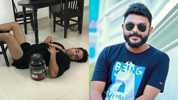 കണ്ടതില്‍ വച്ചേറ്റവും വിചിത്രമായ രീതിയില്‍ കിടന്നുറങ്ങുന്ന സൂപ്പര്‍ ഹീറോ; ടൊവിയ്ക്ക് പണി കൊടുത്ത് മാത്തു