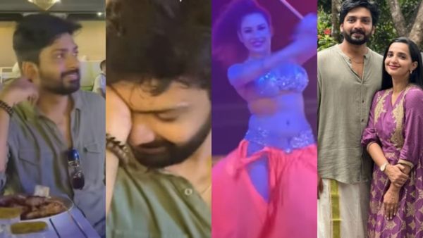 ഭാര്യയ്ക്കൊപ്പം ബെല്ലി ഡാൻസ് കാണാൻ പോയാലുള്ള അവസ്ഥയെ കുറിച്ച് തേജസ്, മാളവിക പകർത്തിയ വീഡിയോ വൈറൽ!