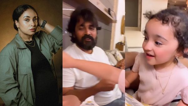 ​ഗർഭകാലത്തെ ഡയറ്റിം​ഗ്; പേളിയെ ഭക്ഷണം കഴിപ്പിച്ച് ശ്രീനിയും മകളും; കമന്റുകളുമായി ആരാധകർ