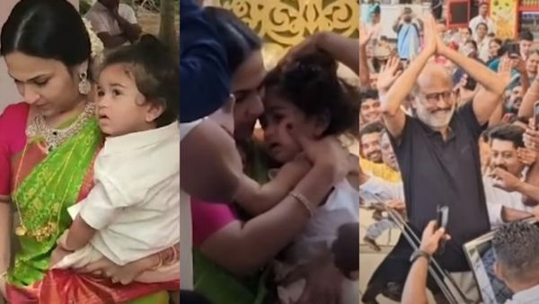 ജൂനിയർ രജിനികാന്തിന് കാതുകുത്ത്..., സൗന്ദര്യയുടെ കുഞ്ഞിന്റെ കാതുകുത്ത് ചടങ്ങിൽ തിളങ്ങി സൂപ്പർ സ്റ്റാർ!