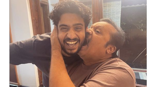 'മകന്റെ കവിളില്‍ കടിക്കുന്ന സുരേഷ് ഗോപി', 99 പ്രശ്‌നങ്ങളുടെയും പരിഹാരമിതെന്ന് താരപുത്രന്‍