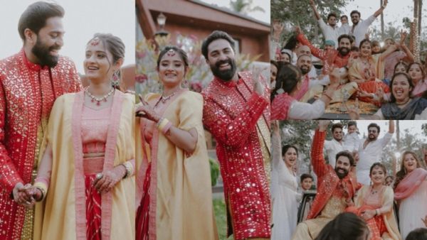 മിയ മുതൽ അ‍ഞ്ജു വരെ, സെലിബ്രിറ്റികൾ ഒഴുകിയെത്തിയ ആഘോഷരാവ്, ജിപി-​ഗോപിക വിവാഹത്തിന് മണിക്കൂറുകൾ മാത്രം!