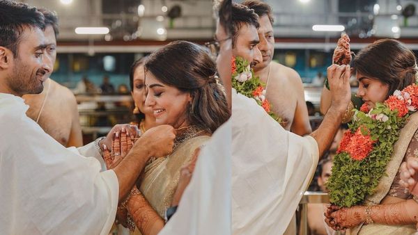 ഗുരുവായൂരമ്പല നടയിൽ; മീര നന്ദന് കണ്ണൻ്റെ മുന്നിൽ കല്യാണം, വരൻ ശ്രീജു