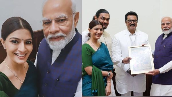 കല്യാണ കുറിയുമായി മോദിയെ കാണാനെത്തി വരലക്ഷ്മി; സന്തോഷ നിമിഷം പങ്കുവെച്ച് താരവും കുടുംബവും