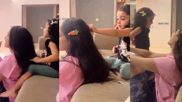 'ദീപ്തി ചേച്ചി ഞാൻ മുടി സ്റ്റൈൽ ചെയ്യാം'; തലയിൽ താജ്മഹൽ പണിയുകയാണോ എന്ന് ആരാധകർ: നിലയുടെ വീഡിയോ വൈറൽ