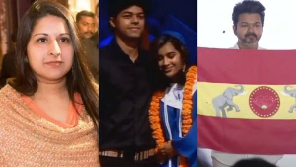 'വിജയിയുടെ രാഷ്ട്രീയപ്രവേശനത്തോട് താൽപര്യമില്ല..?'; സം​ഗീതയും മക്കളും പതാക പുറത്തിറക്കൽ ചടങ്ങിന് എത്തിയില്ല!