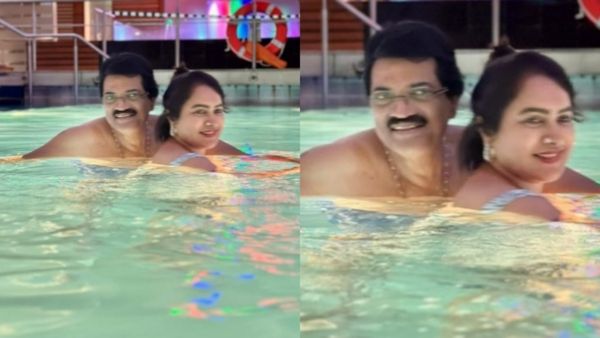 'റൊമാൻസ് ഓവർലോഡഡ്..., 35 വർഷങ്ങൾക്കിപ്പുറം പ്രണയം തരിപോലും കുറഞ്ഞിട്ടില്ല'; പൂളിൽ നിന്നുള്ള ചിത്രവുമായി ലേഖ