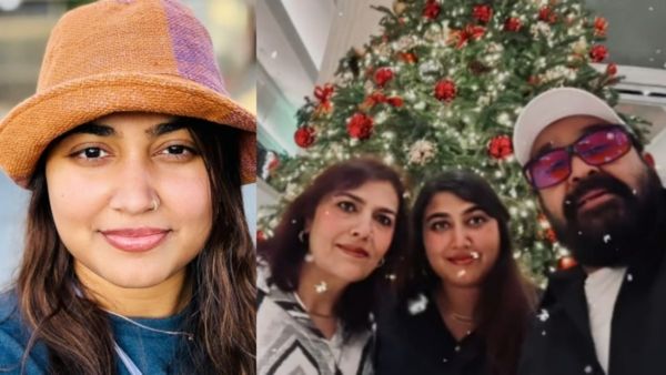 'ഇതൊരു അപൂർവ കാഴ്ച'; ഇത്തവണയും പ്രണവ് മിസ്സിങ്, അച്ഛനേയും അമ്മയേയും ചേർത്ത് പിടിച്ച് വിസ്മയയുടെ ന്യൂ ഇയർ