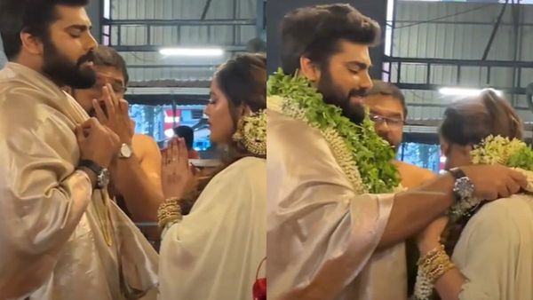 കാത്തിരുന്ന നിമിഷം; ​ഗുരുവായൂർ അമ്പലത്തിൽ വെച്ച് ആരതിക്ക് താലി ചാർത്തി റോബിൻ