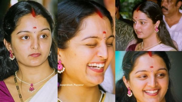 സിന്ദൂരവും നിറഞ്ഞ ചിരിയും, ഇന്നത്തെ മഞ്ജുവിന് ഈ നിഷ്കളങ്കമായ ഭാവമില്ല; ദിലീപിന്റെ സെറ്റിൽ മഞ്ജു!