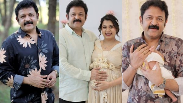 യുവർ അപ്പൂപ്പൻ ഈസ് വെരി ഹാന്റ്സം അല്ലേ?, നോക്കി രസിക്കുവാണോ?; കൃഷ്ണകുമാറിന്റെ മുഖത്ത് നിന്ന് കണ്ണെടുക്കാതെ ഓമി