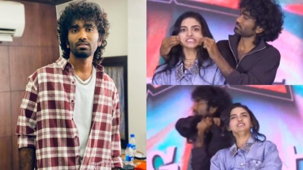 ക്യൂട്ടാകാൻ കോപ്രായം... അപ്രതീക്ഷിതമായി മുടിയിൽ പിടിച്ച് വലിച്ചാൽ വേദനിക്കും; നടൻ പ്രദീപ് രം​​ഗനാഥന് വിമർശനം!