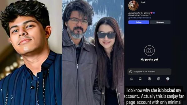 പ്രശ്നം ​ഗുരുതരം, വിജയുടെ മകന്റെ ഫാൻ പേജും ബ്ലാേക്ക് ചെയ്ത് തൃഷ; വിജയും സം​ഗീതയും ഒരുമിച്ചുള്ള പോസ്റ്റുകൾ