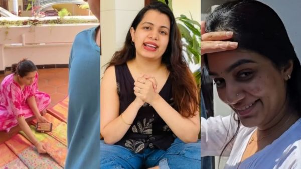 'ദിയ ജെനുവിനാണ്, നെയ്ത്ത് സമയത്തെ വീഡിയോ കണ്ടാൽ എന്താകും സ്ഥിതി'; 'സാരി ഉടുപ്പിക്കുമ്പോഴും തറയിൽ തട്ടുമല്ലോ'