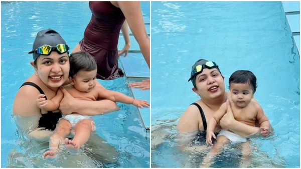 ഡയപ്പര്‍ ഇട്ട് വെള്ളത്തില്‍ ഇറക്കല്ലേ! ഓമിക്കൊപ്പം പൂളില്‍ ദിയ! അശ്രദ്ധയെന്ന് വിമര്‍ശനം! വായടപ്പിച്ച് മറുപടി