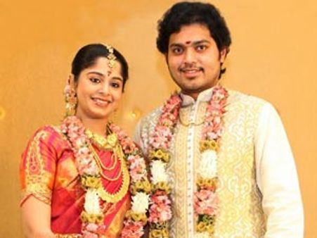 காதலியை மணந்தார் பி.வாசு மகன்: ரஜினி, கமல், விஜயகாந்த், கருணாநிதி, வாழ்த்து