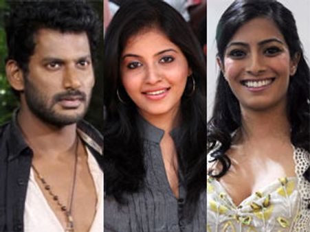 முடிவுக்கு வந்து ஹீரோயின் பஞ்சாயத்து... மதகஜராஜாவில் விஷால் ஜோடி அஞ்சலி- வரலட்சுமி!