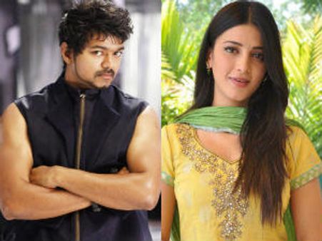 கௌதம் மேனனுக்காக விஜயுடன் டூயட் பாடுவாரா ஸ்ருதி?