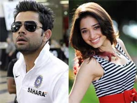 கோஹ்லி- தமன்னா ஜோடி இணைந்து கலக்கப் போகும் செல்போன் விளம்பரம்