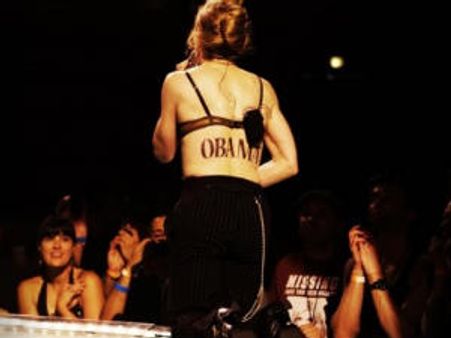 அதிபர் தேர்தலில் ஒபாமா வென்றால் நான் நிர்வாணமாகத் தயார்: பாப் பாடகி மடோனா