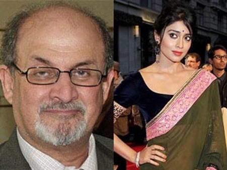 லண்டன் பட விழாவுக்கு ஷிரியாவுடன் வந்த சல்மான் ருஷ்டி!!