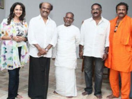 இளையராஜா ஸ்டுடியோவுக்கு திடீர் விசிட் அடித்த ரஜினி!