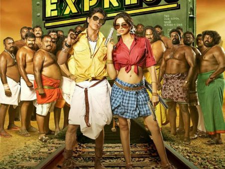 தீபிகாவுக்கு லுங்கி கட்டி விட்ட ஷாருக்!