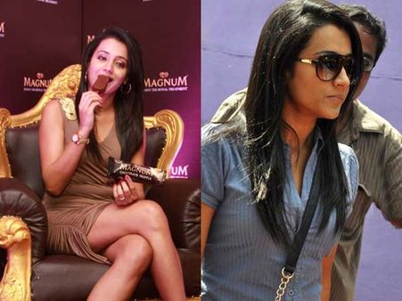 புதுசா ஐஸ்க்ரீமை அறிமுகப்படுத்திவிட்டு உண்ணாவிரதத்துக்கு வந்த த்ரிஷா!