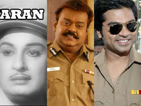 எம்.ஜி.ஆர் டூ சிம்பு: போலீஸ் வேடத்தில் அசத்திய தமிழ் ஹீரோக்கள்…