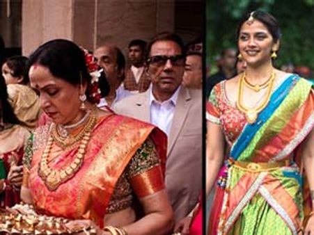 நடிகை ஹேமமாலினியின் இளைய மகள் நிச்சயதார்த்தம்