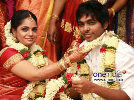 ஜிவி பிரகாஷ்- சைந்தவி திருமணம்: திரையுலகம் வாழ்த்து!