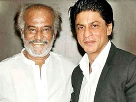 ரஜினி ஆசீர்வாதத்துடன் லுங்கி டான்ஸ் ஆடிய ஷாருக்கான்