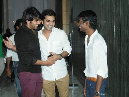 ராஜா ராணி சக்சஸ் பார்ட்டியில் சிம்பு – நயன்தாரா