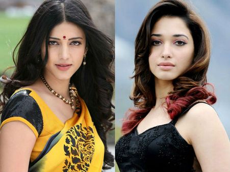 ஸ்ருதி ஹாஸன் படம் ஊத்திக்கிச்சே: கேக் வெட்டி கொண்டாடிய தமன்னா