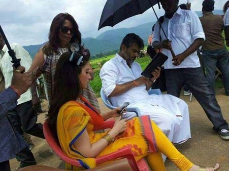 ஸ்பாட்டில் கடும் வாக்குவாதம்: அஜீத்தின் 'வீரம்' ஷூட்டிங் ரத்து