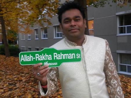 கனடாவில் இந்திய சினிமா நூற்றாண்டு விழா: தெருவுக்கு ஏ.ஆர்.ரஹ்மான் பெயர்...!