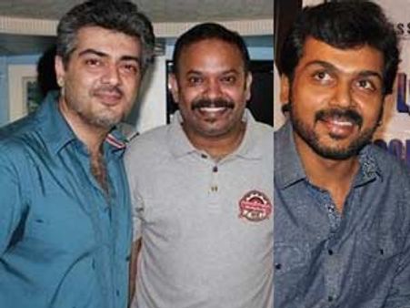 வெங்கட் பிரபுவின் பர்த்டே பார்ட்டியில் அஜீத், கார்த்தி