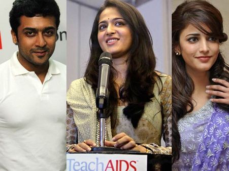 எய்ட்ஸ் விழிப்புணர்வு அனிமேஷன் படத்தில் சூர்யா, அனுஷ்கா, ஸ்ருதி ஹாஸன்!